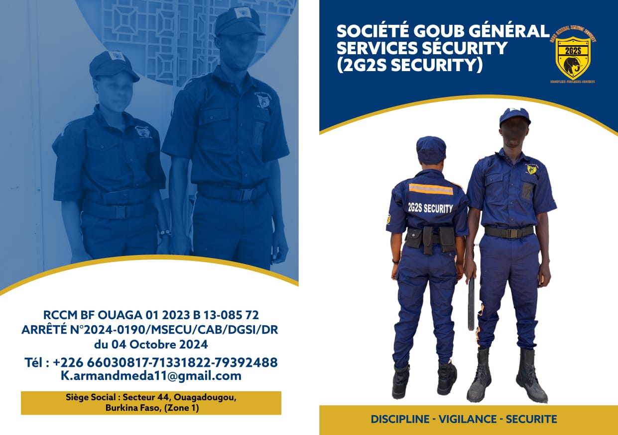 2G2S Sécurity — agents en uniforme